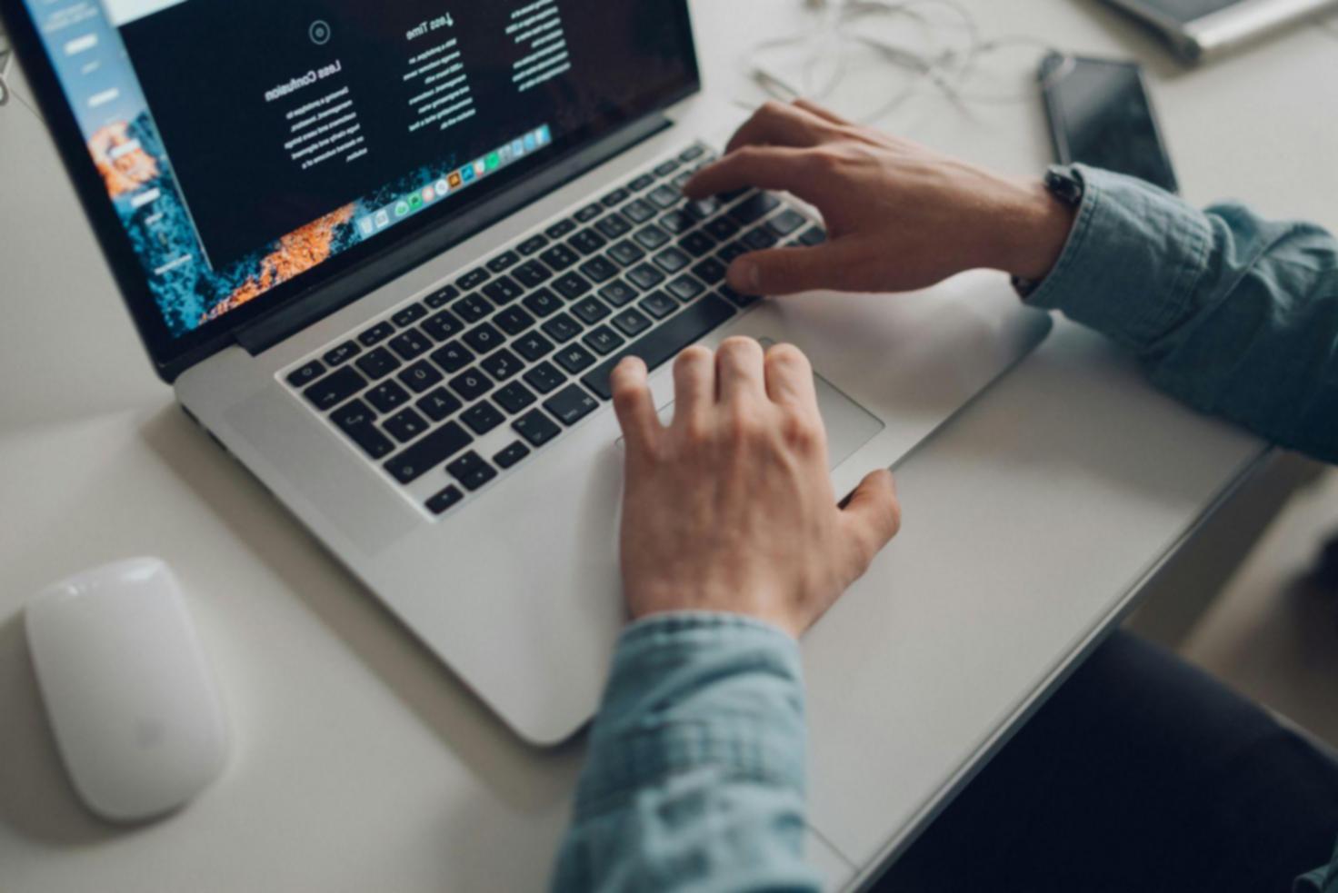 Person achieving breakthrough in career development